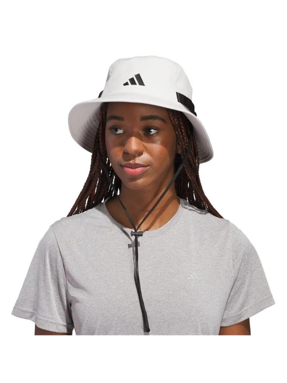 NWOT Adidas Women's Climacool Cream Bucket Hat Adjustable Strap Unisex Polyester